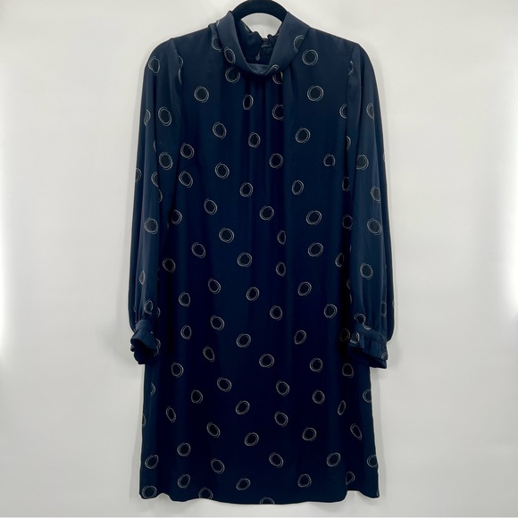 Hobbs London Clarice Dot Print Shift Mini Dress Polka Dots Relaxed Silhouette 10 - Picture 4 of 11